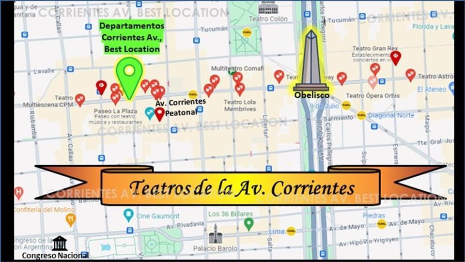 Corrientes Av, Best Location Буэнос-Айрес Экстерьер фото